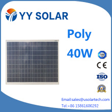 40W High Quality Renewable Solar Panel for Sale